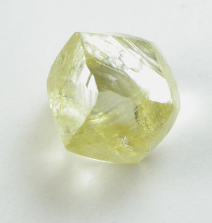 Diamond (0.54 carat intense fancy-yellow dodecahedral crystal) from Northern Cape Province, South Africa