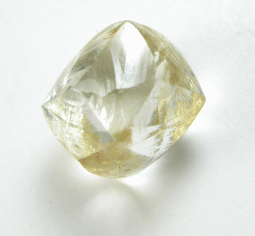 Diamond (1.02 carat fancy-yellow dodecahedral crystal) from Northern Cape Province, South Africa