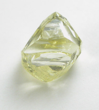 Diamond (0.53 carat fancy-yellow octahedral crystal) from Northern Cape Province, South Africa