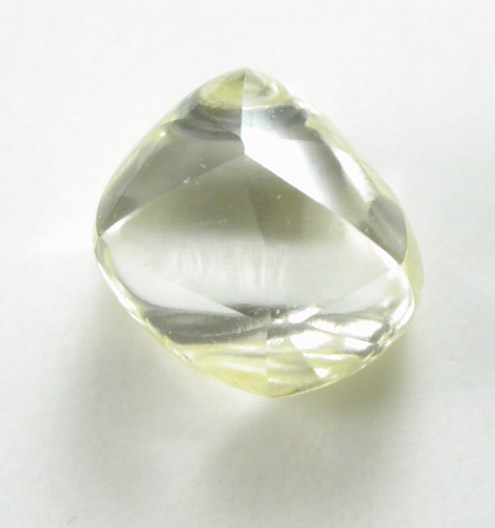 Diamond (0.86 carat gem-grade yellow tetrahexahedral crystal) from Premier Mine, Gauteng Province, South Africa