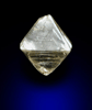 Diamond (0.09 carat pale-brown octahedral crystal) from Mirny, Republic of Sakha, Siberia, Russia