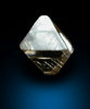 Diamond (0.12 carat pale-brown octahedral crystal) from Mirny, Republic of Sakha, Siberia, Russia