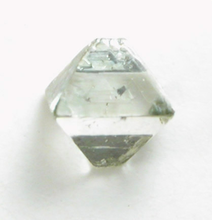 Diamond (0.07 carat pale-brown octahedral crystal) from Mirny, Republic of Sakha, Siberia, Russia