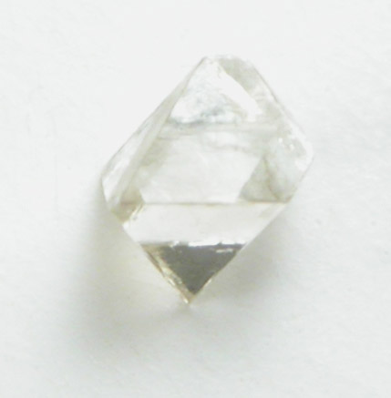 Diamond (0.06 carat pale-brown octahedral crystal) from Mirny, Republic of Sakha, Siberia, Russia