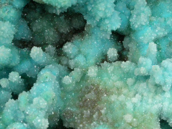 Chrysocolla with Quartz from Ray Mine, Mineral Creek District, Pinal County, Arizona