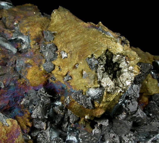 Chalcopyrite, Galena, Sphalerite, Pyrite from Deveti Septemvri Mine, Madan District, Rhodope Mountains, Bulgaria