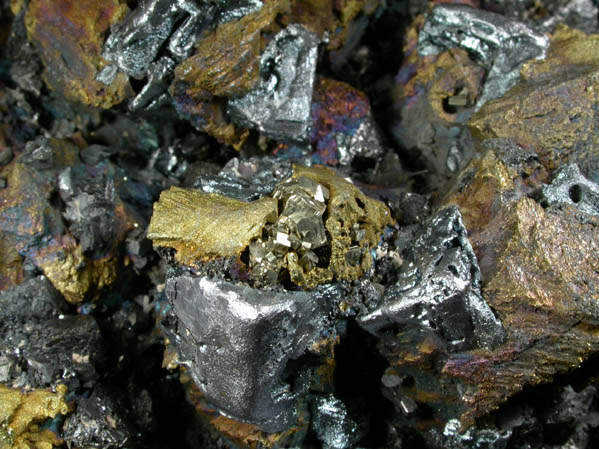 Chalcopyrite, Galena, Sphalerite, Pyrite from Deveti Septemvri Mine, Madan District, Rhodope Mountains, Bulgaria