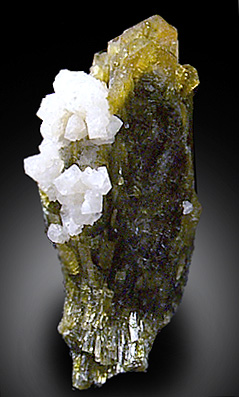 Epidote and Chabazite from #5 Pit, Italian Mt., Taylor Park, Colorado