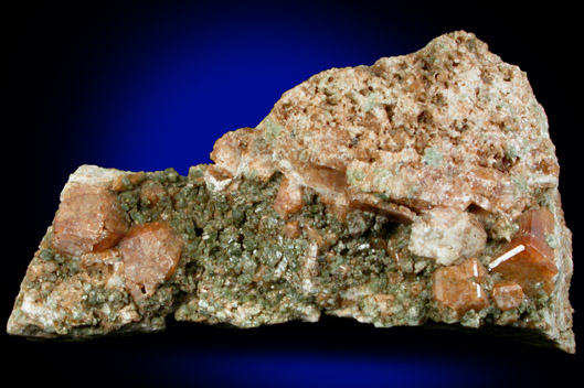 Grossular Garnet and Diopside from Pitts-Tenney Quarry, Minot, Androscoggin County, Maine