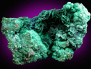 Malachite pseudomorphs after Azurite with Chrysocolla and Azurite from Morenci Mine, Clifton District, Greenlee County, Arizona