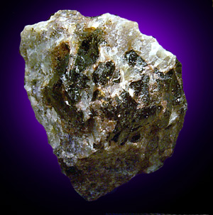 Gadolinite-(Y) in Quartz from White Cloud Mine, Jefferson County, Colorado