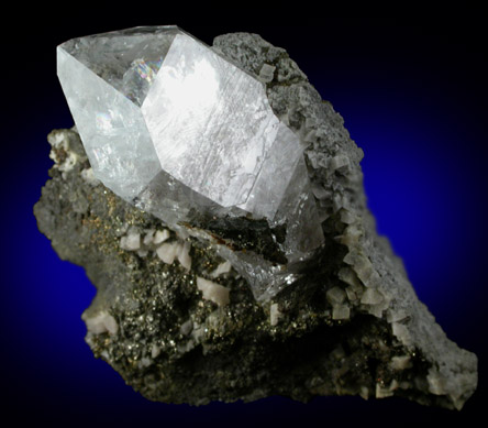 Quartz var. Herkimer Diamond with Dolomite from Eastern Rock Products Quarry (Benchmark Quarry), St. Johnsville, Montgomery County, New York