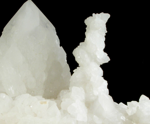 Quartz with Quartz pseudomorphs after Laumontite from Diamond Ledge, Stafford Springs, Tolland County, Connecticut