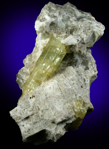 Beryl var. Heliodor from Slocum Beryl Prospect, East Hampton, Middlesex County, Connecticut