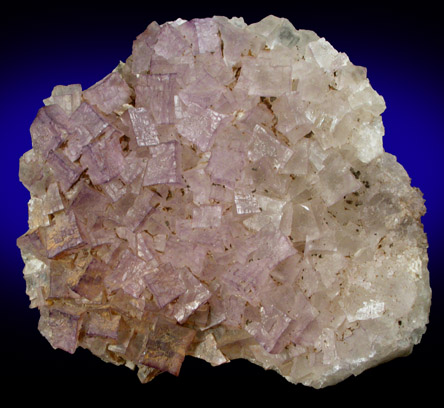 Fluorite over Barite from Caldwell Stone Quarry, Danville, Boyle County, Kentucky