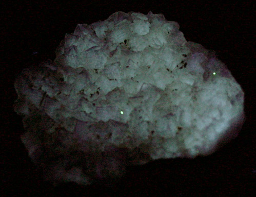 Fluorite over Barite from Caldwell Stone Quarry, Danville, Boyle County, Kentucky