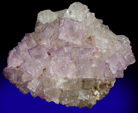 Fluorite over Barite from Caldwell Stone Quarry, Danville, Boyle County, Kentucky