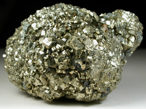 Pyrite with Talc from ZCA Pierrepont Mine, Grange Ore Body, Pierrepont, St. Lawrence County, New York