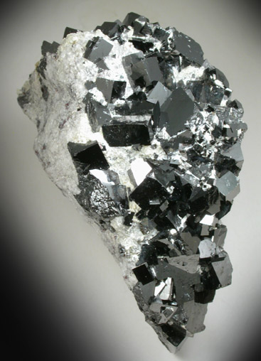 Magnetite (rare cubic crystal form) from ZCA Mine No. 4, Fowler Ore Body, 2500' Level, Balmat, St. Lawrence County, New York