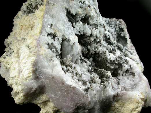 Quartz in etched Spodumene from Tamminen Quarry, Greenwood, Oxford County, Maine