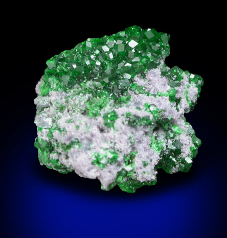 Uvarovite Garnet from Saranovskoye Mine, Sarany, Permskaya Oblast', Ural Mountains, Russia (Type Locality for Uvarovite)