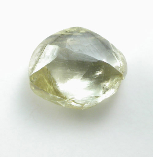 Diamond (1.39 carat gem-grade yellow-gray flattened dodecahedral crystal) from Ippy, northeast of Banghi (Bangui), Central African Republic