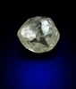 Diamond (0.87 carat pale-gray complex crystal) from Oranjemund District, southern coastal Namib Desert, Namibia