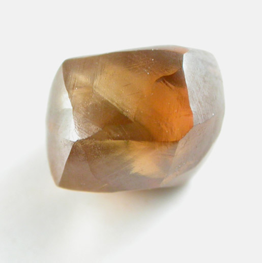 Diamond (1 carat orange dodecahedral crystal) from Aredor Mine, 35 km east of Kerouan, Guinea