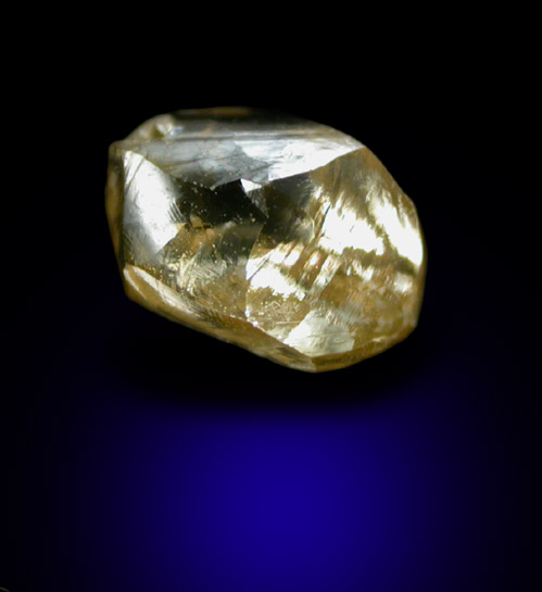 Diamond (0.86 carat gem-grade orange-brown dodecahedral crystal) from Premier Mine, Gauteng Province, South Africa