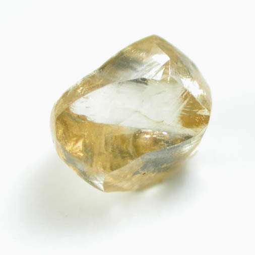 Diamond (0.86 carat gem-grade orange-brown dodecahedral crystal) from Premier Mine, Gauteng Province, South Africa