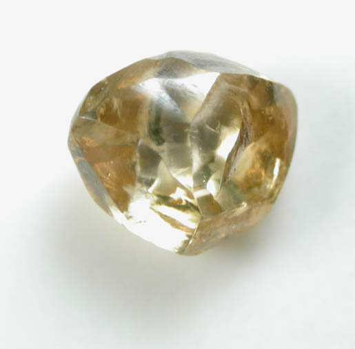 Diamond (0.85 carat gem-grade orange-brown complex crystal) from Premier Mine, Gauteng Province, South Africa