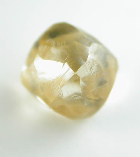 Diamond (0.86 carat gem-grade sherry-colored dodecahedral crystal) from Premier Mine, Gauteng Province, South Africa