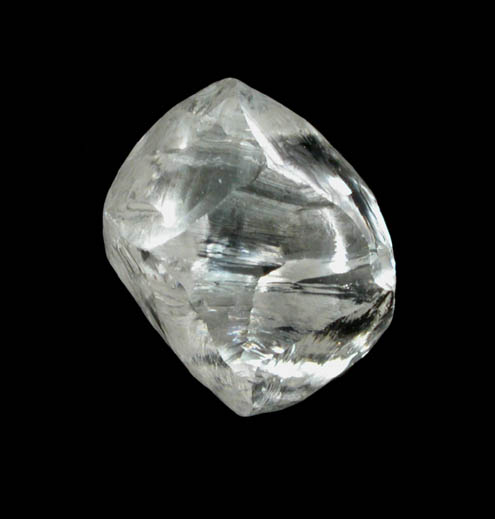 Diamond (2.40 carat gem-grade cuttable F-color octahedral crystal) from Mirny, Republic of Sakha, Siberia, Russia