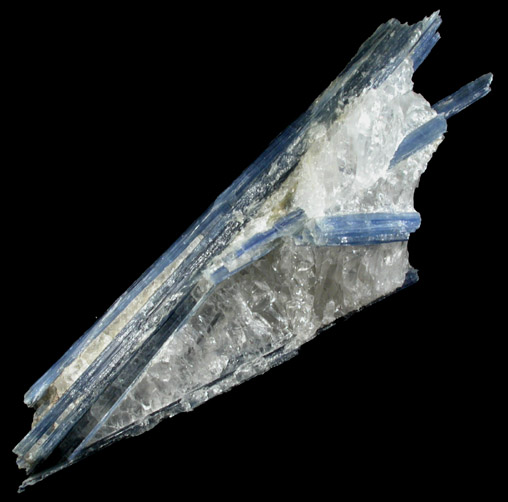 Kyanite in Quartz from Barra do Salinas, Coronel Murta, Minas Gerais, Brazil