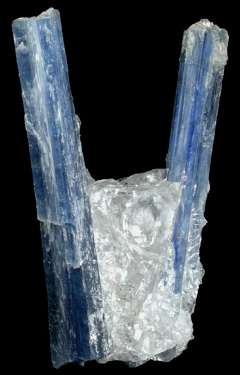 Kyanite in Quartz from Barra do Salinas, Coronel Murta, Minas Gerais, Brazil