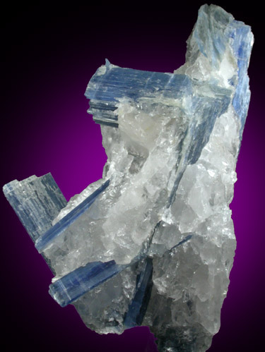 Kyanite in Quartz from Barra do Salinas, Coronel Murta, Minas Gerais, Brazil