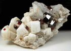 Spessartine Garnet on Microcline and Quartz from Shengus, Gilgit-Skardu Road, Gilgit-Baltistan, Pakistan