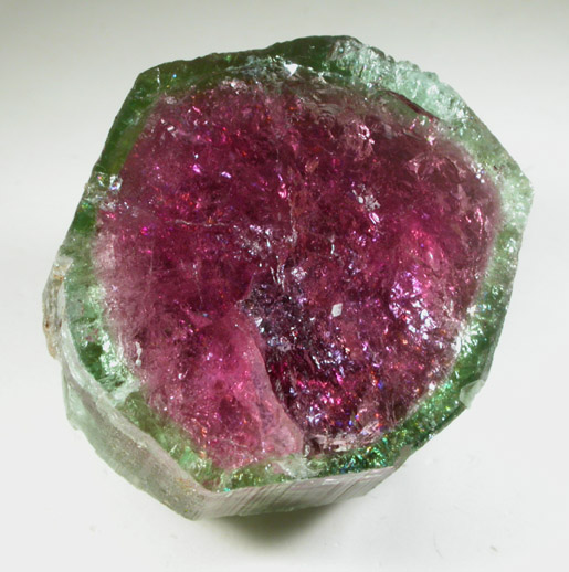 Elbaite var. Watermelon Tourmaline from Dunton Quarry, Plumbago Mountain, Hall's Ridge, Newry, Oxford County, Maine