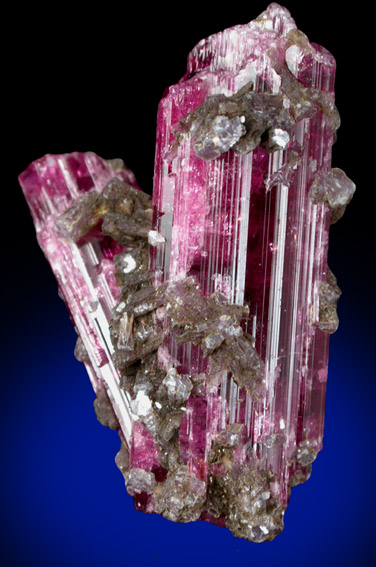 Elbaite var. Rubellite Tourmaline with Lepidolite from Jonas Mine, Conselheiro Pena, Minas Gerais, Brazil