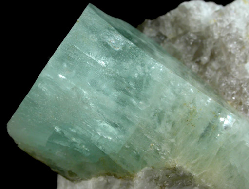 Beryl var. Aquamarine (with 1.31 carat oval gemstone) from Tripp Mine, Alstead District, Cheshire County, New Hampshire