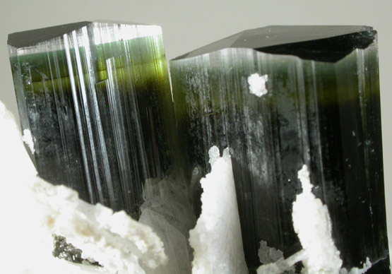 Elbaite Tourmaline with Albite from Paprok, Kamdesh District, Nuristan Province, Afghanistan