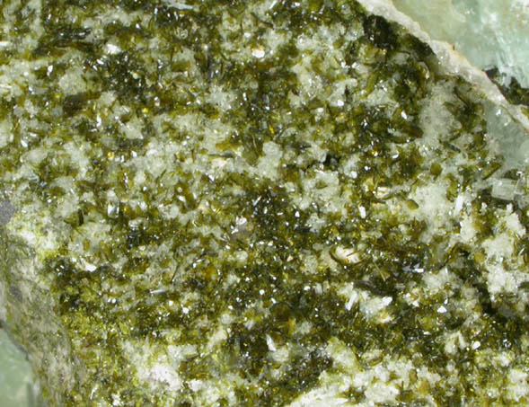 Epidote and Prehnite from Lane's Quarry, Westfield, Hampden County, Massachusetts