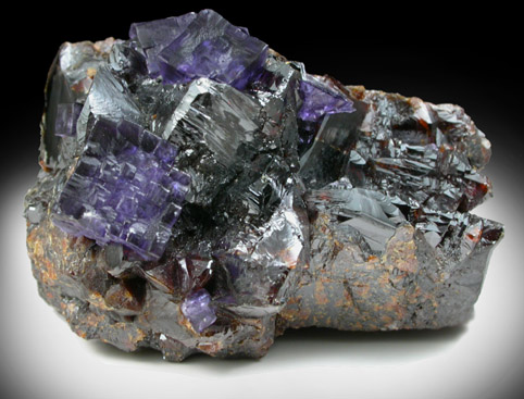 Fluorite on Sphalerite from Elmwood Mine, Carthage, Smith County, Tennessee