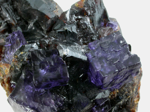 Fluorite on Sphalerite from Elmwood Mine, Carthage, Smith County, Tennessee