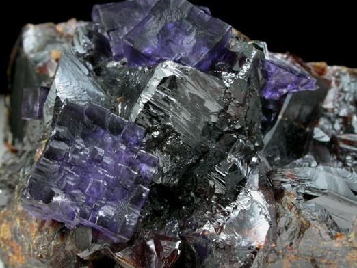 Fluorite on Sphalerite from Elmwood Mine, Carthage, Smith County, Tennessee