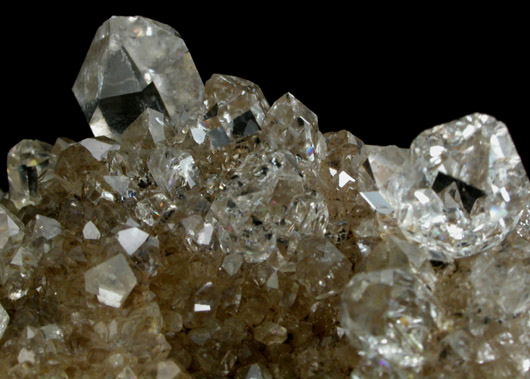 Quartz var. Herkimer Diamonds from Ace of Diamonds Mine, Middleville, Herkimer County, New York