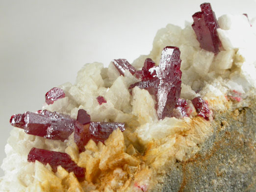 Cinnabar on Dolomite from Fenghuang, Xiangxi, Hunan, China