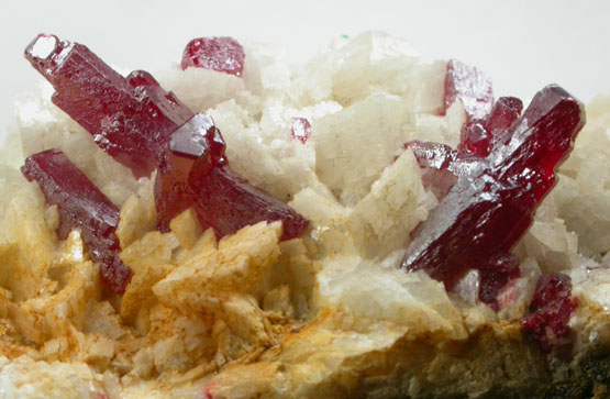 Cinnabar on Dolomite from Fenghuang, Xiangxi, Hunan, China