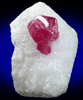 Spinel in marble from Luc Yen, Yenbai (Yen Bai) Province, Vietnam