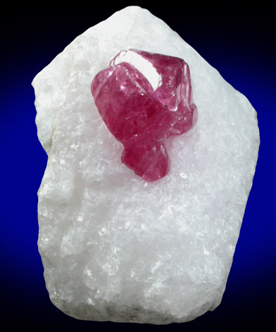 Spinel in marble from Luc Yen, Yenbai (Yen Bai) Province, Vietnam